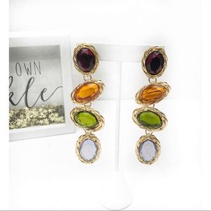 Bauble Stone Drop Earrings